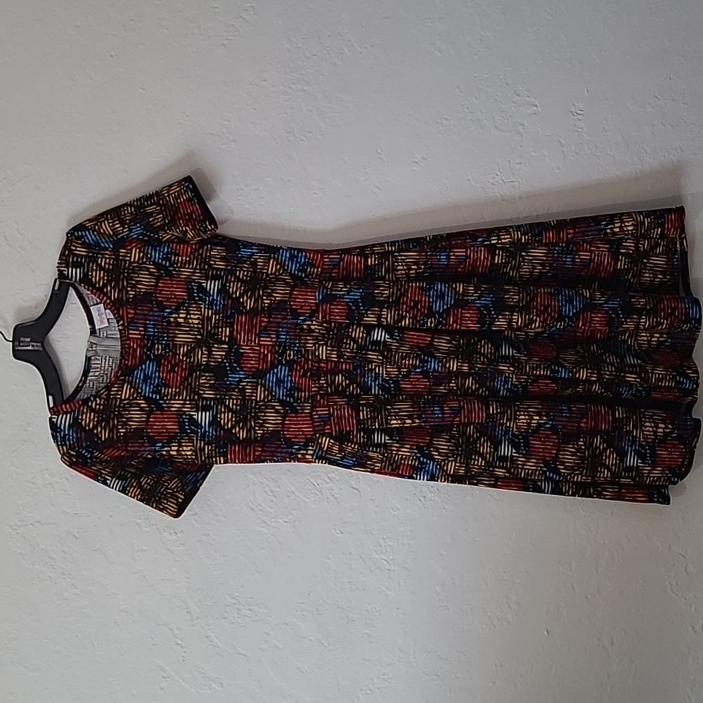 LuLaRoe Multicolor Patterned Dress